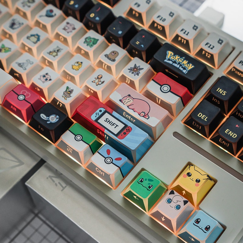 Keyboard Tenkeyless - Klawisze Pokemon Mint Candy Reflected Shadow,