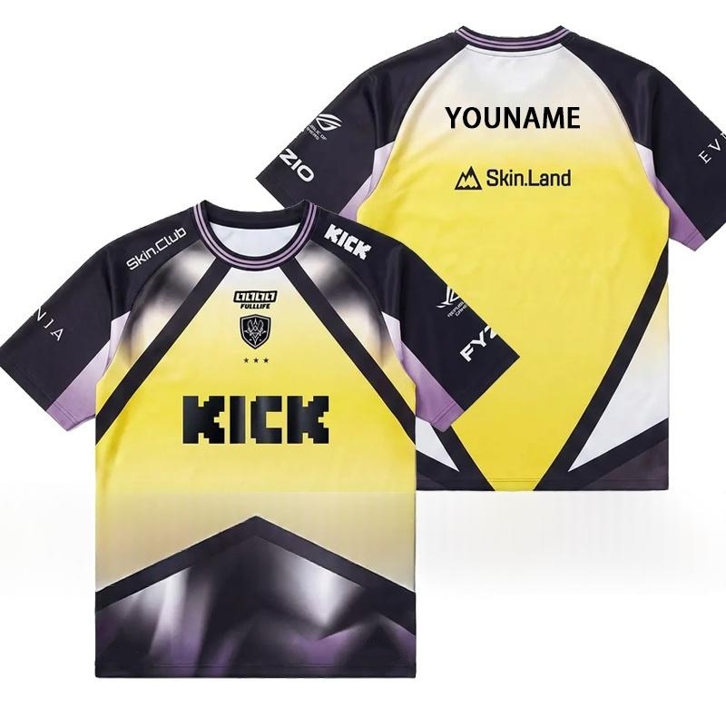 Esports Gaming Jersey Design - Gradient Design 2026 Team Vitality Męskie