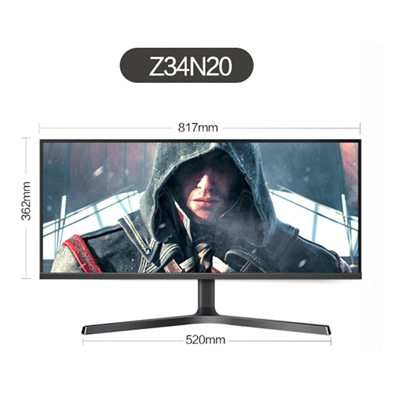 Esports Gaming Monitor - 34-calowy panel IPS 4K płaski monitor