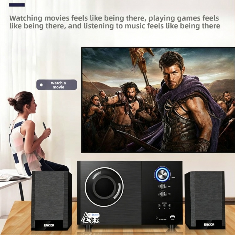 Gaming Speaker 2.1 - ENKOR S2880B 2.1 Stereo System Głośnikowy