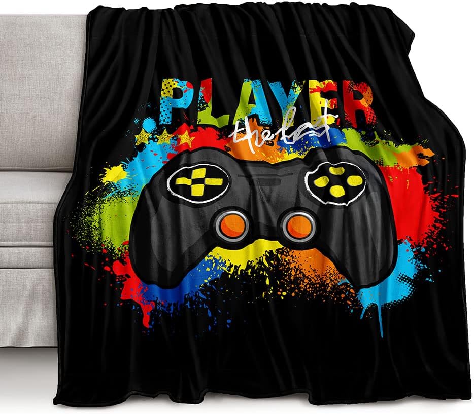 Esports Gaming Bed - Koc z polaru z grafiką gamingową,