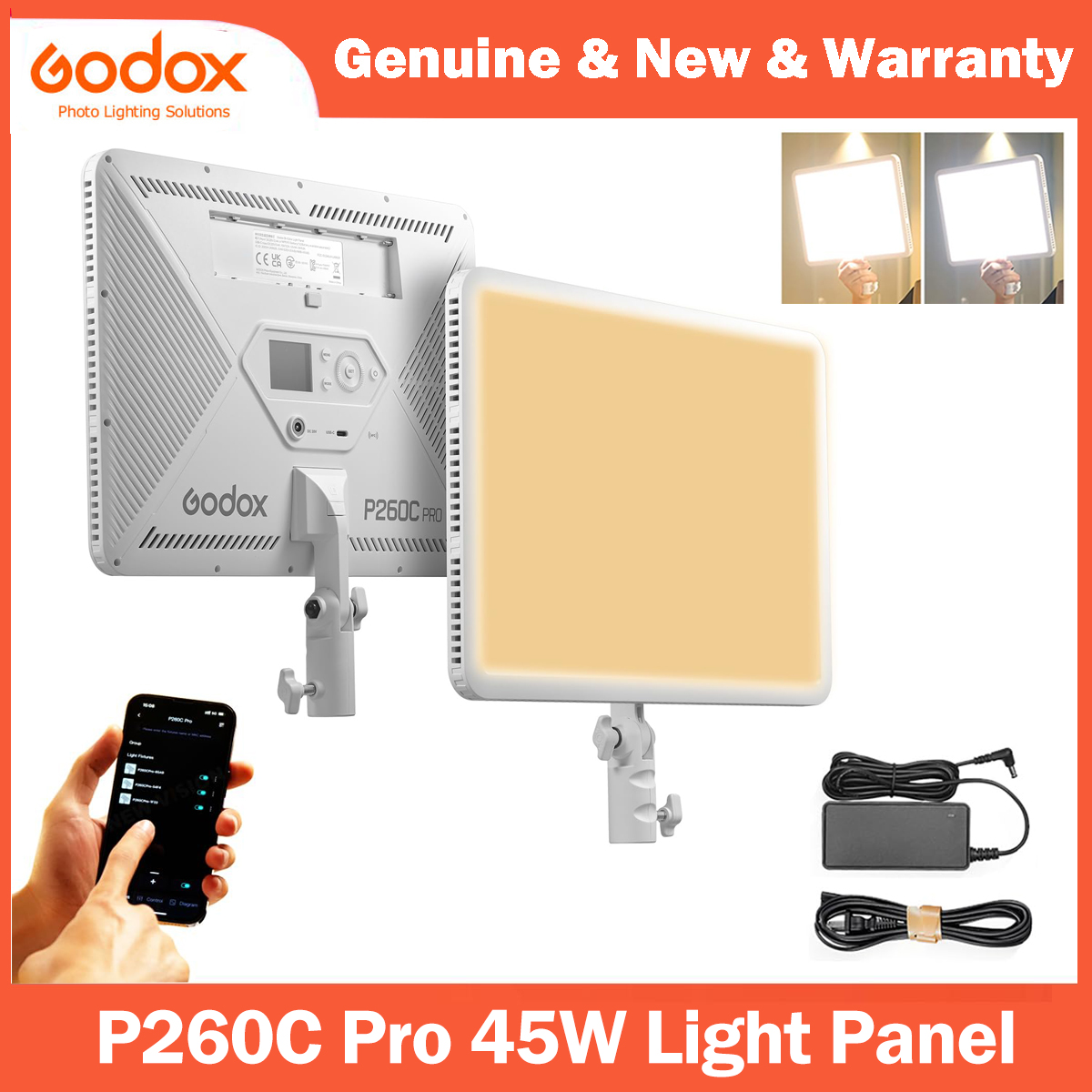 Led Light Panel Stream - Godox P260C Pro LED Panel Świetlny