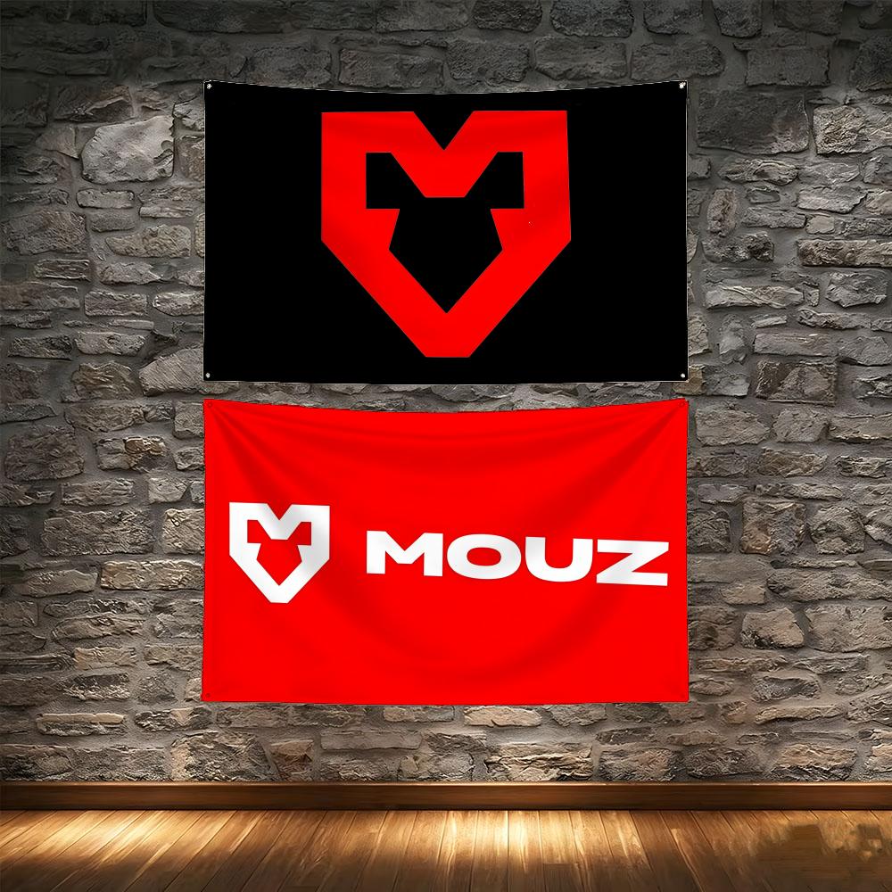 Esports Gaming Photo - Minimalistyczna flaga e-sportowa M-MOUZS, gobelin z