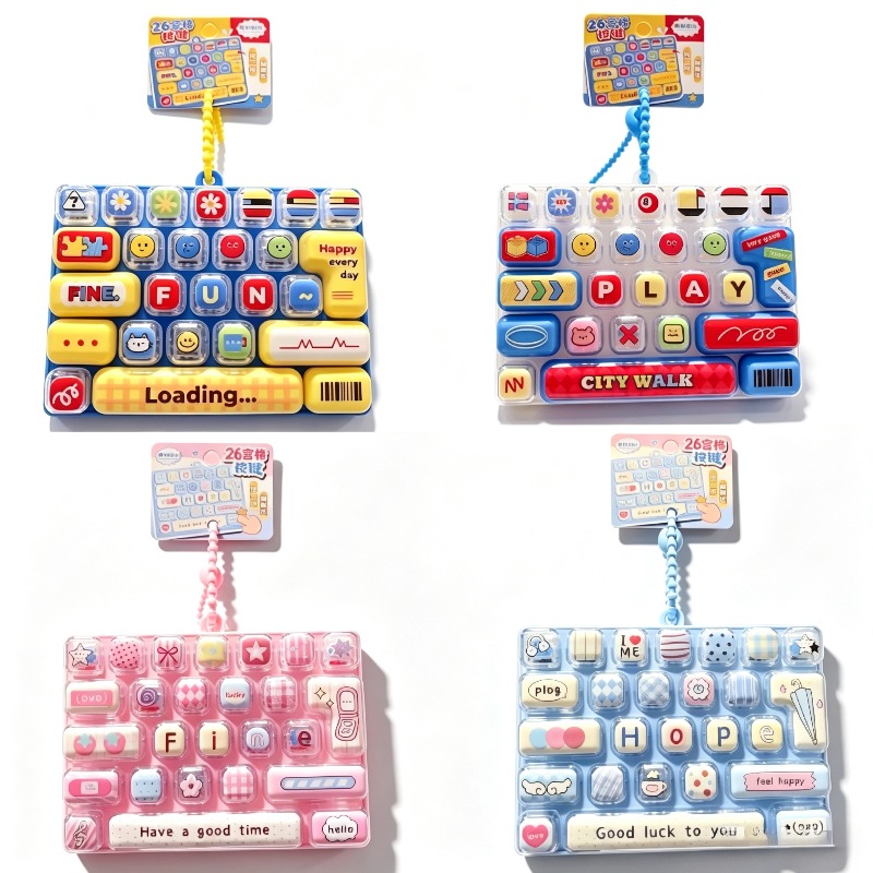 Keyboard Tenkeyless - Modny, uroczy brelok-kluczyk z 26 przyciskami