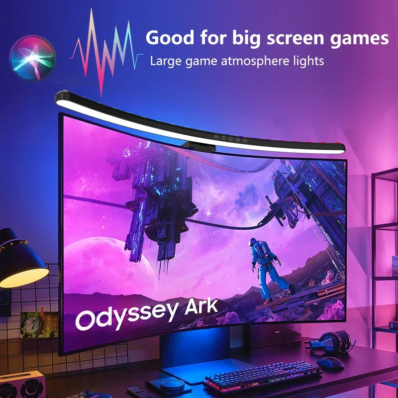 Esports Gaming Bed - Lampa monitora komputerowego z ekranem RGB